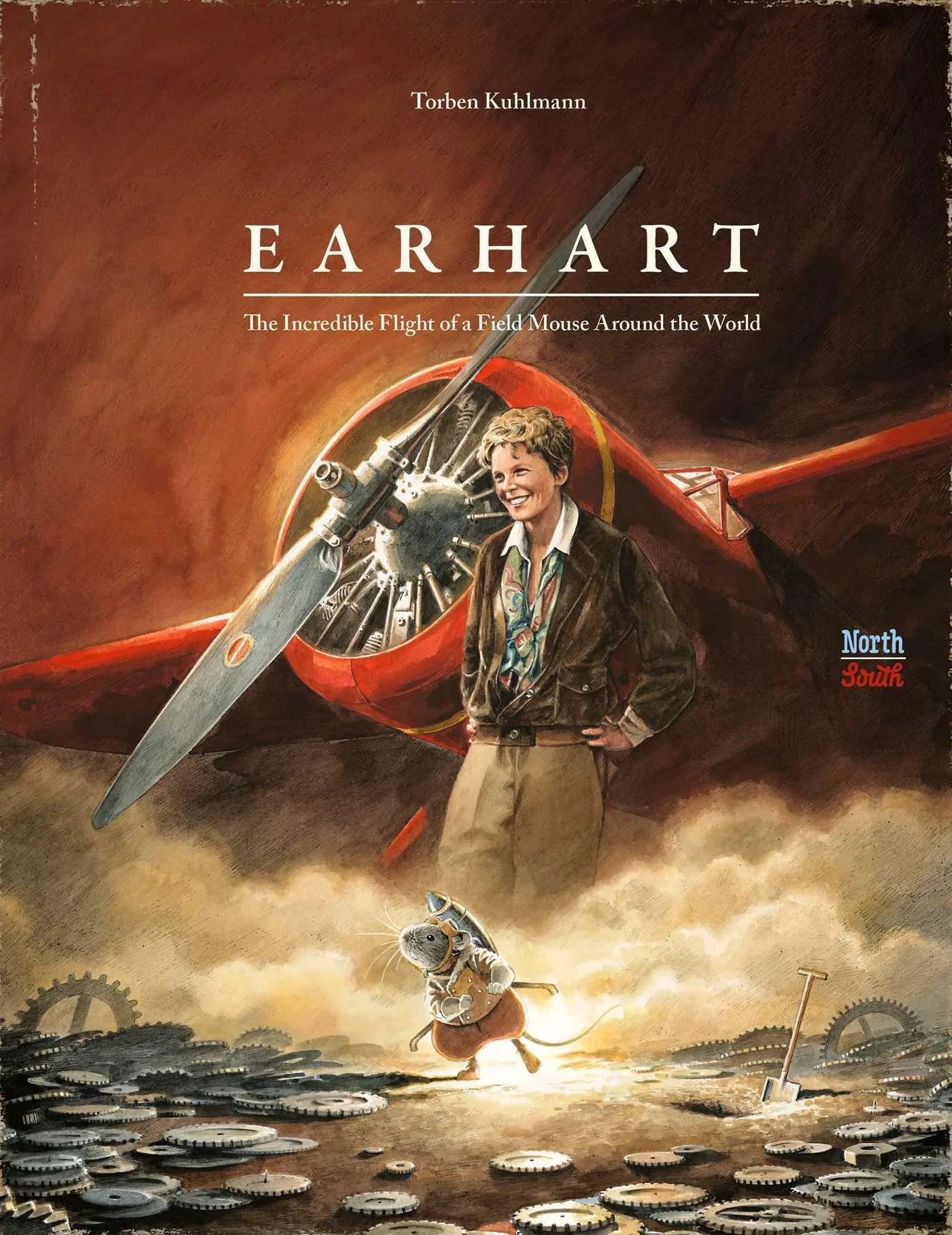 Cover: 9780735845794 | Earhart | The Incredible Flight of a Field Mouse Around the World