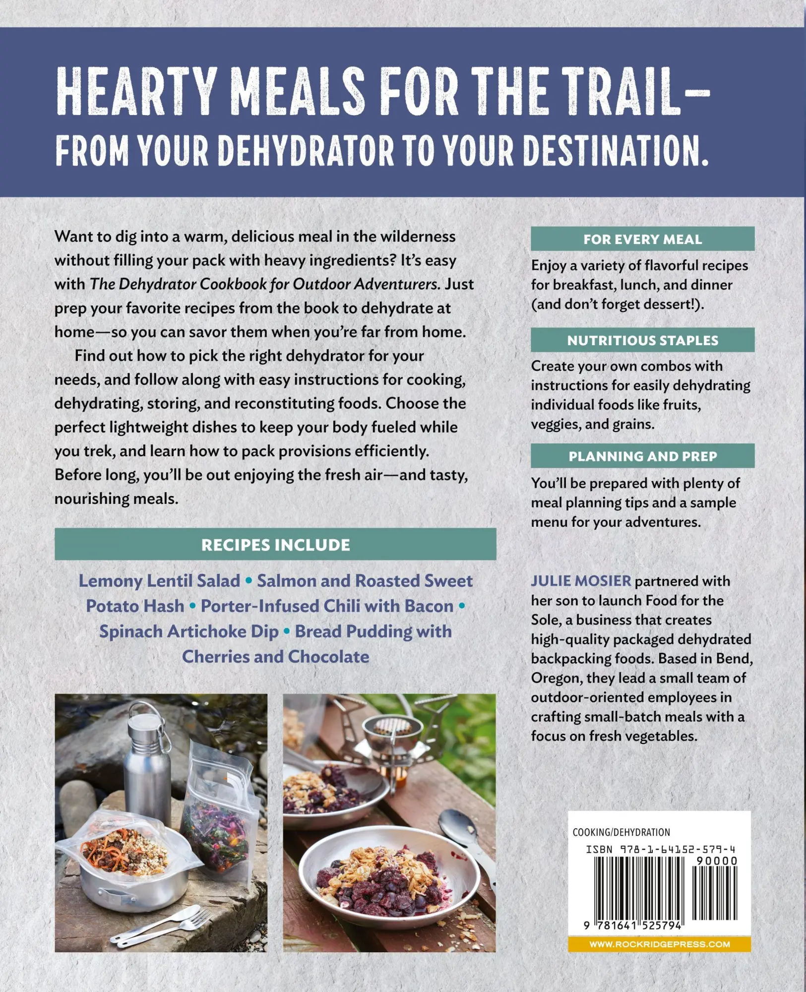 Rückseite: 9781641525794 | The Dehydrator Cookbook for Outdoor Adventurers | Julie Mosier | Buch