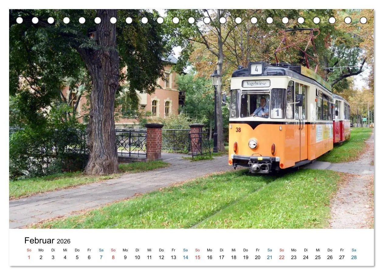 Bild: 9783457975794 | Naumburgs historische Straßenbahn (Tischkalender 2026 DIN A5 quer),...