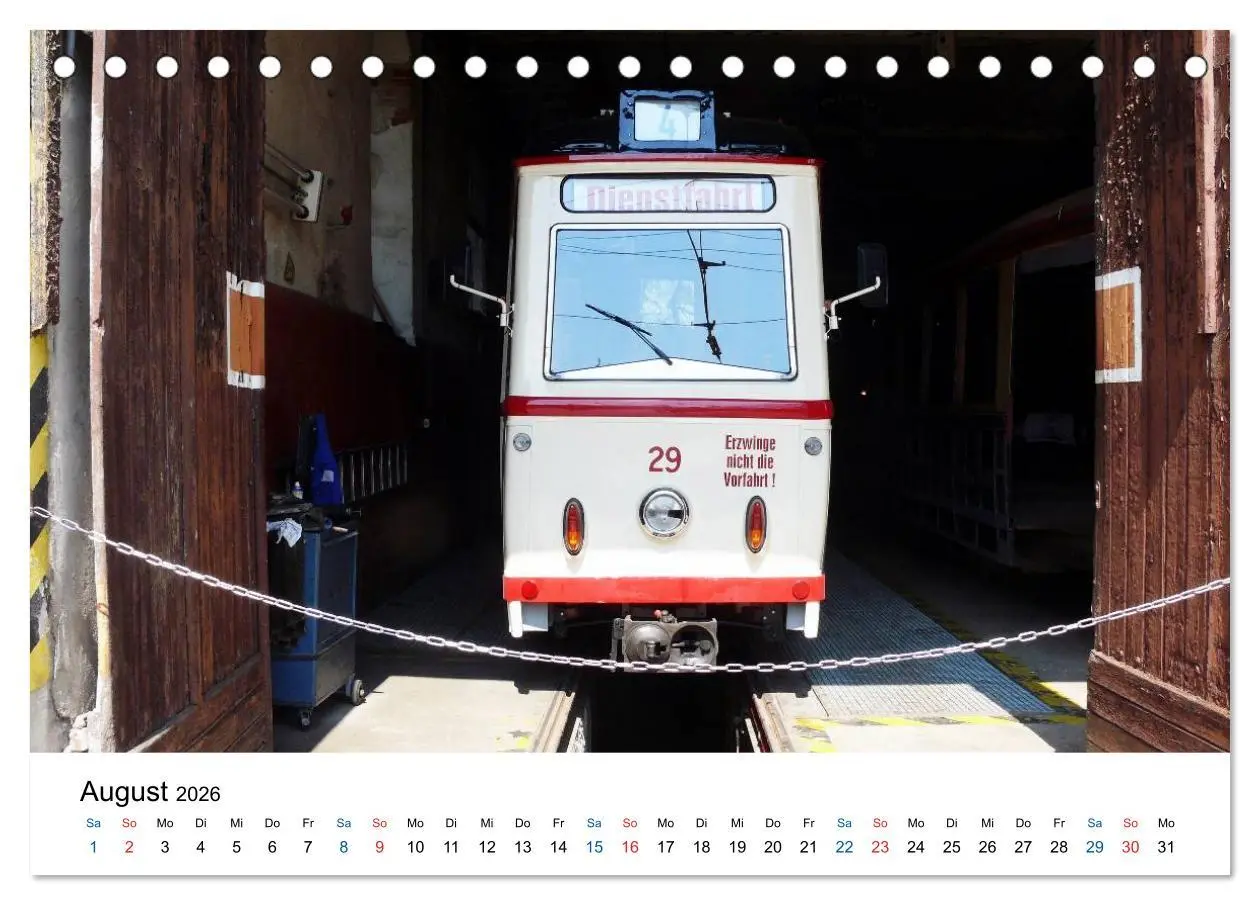 Bild: 9783457975794 | Naumburgs historische Straßenbahn (Tischkalender 2026 DIN A5 quer),...