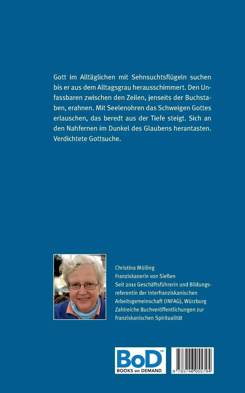 Rückseite: 9783746055794 | Gottes-Schimmer | Verdichtete Gottsuche | Christina Mülling | Buch