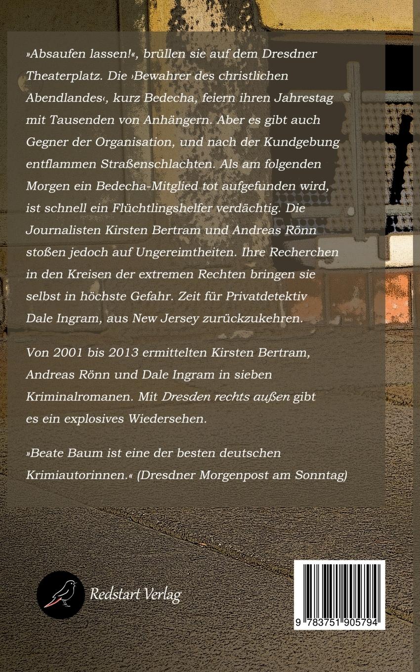 Rückseite: 9783751905794 | Dresden rechts außen | Ein Kirsten-Bertram-Krimi | Beate Baum | Buch