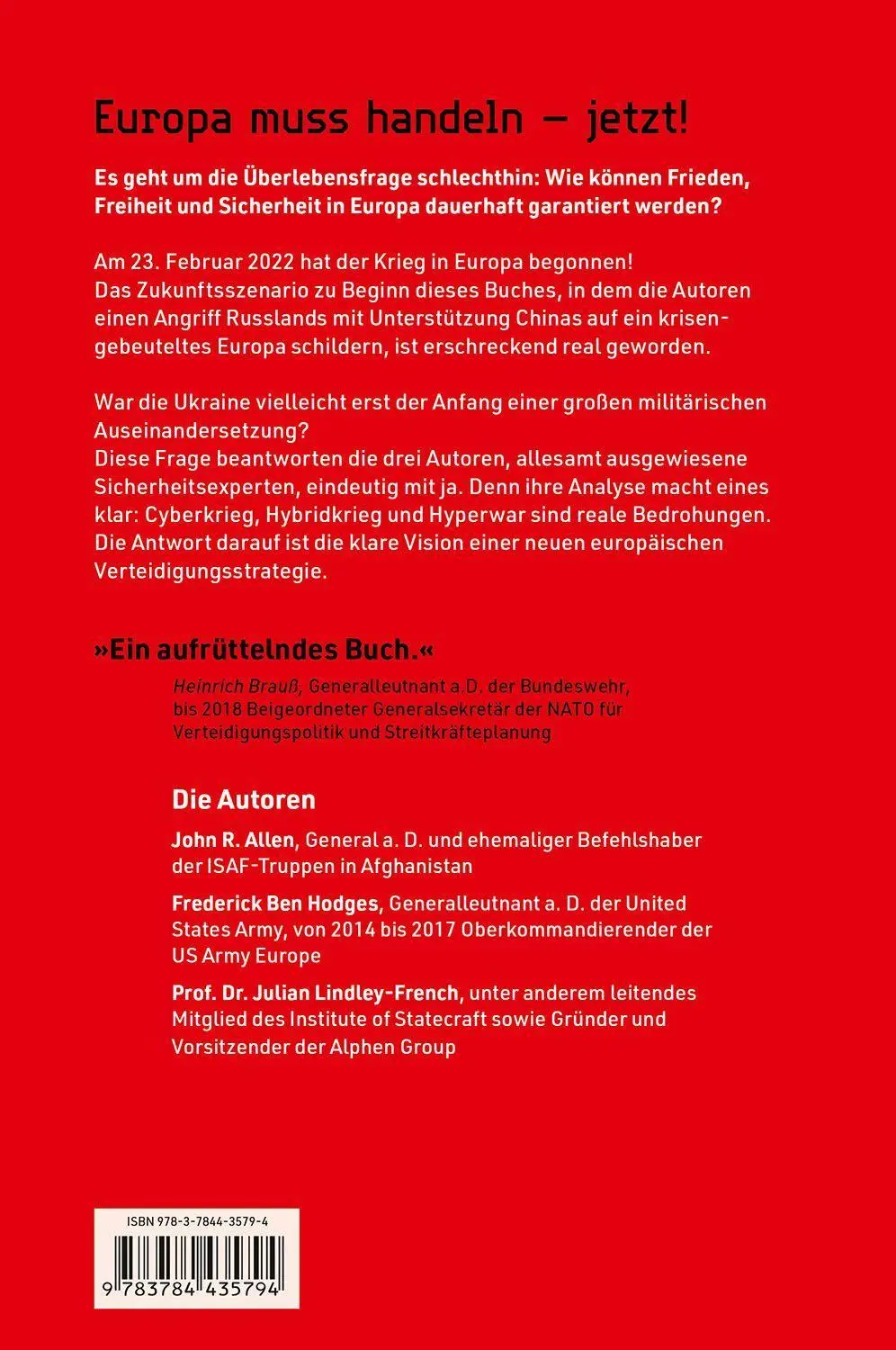 Bild: 9783784435794 | Future War | Die Bedrohung und Verteidigung Europas | Buch | 416 S.