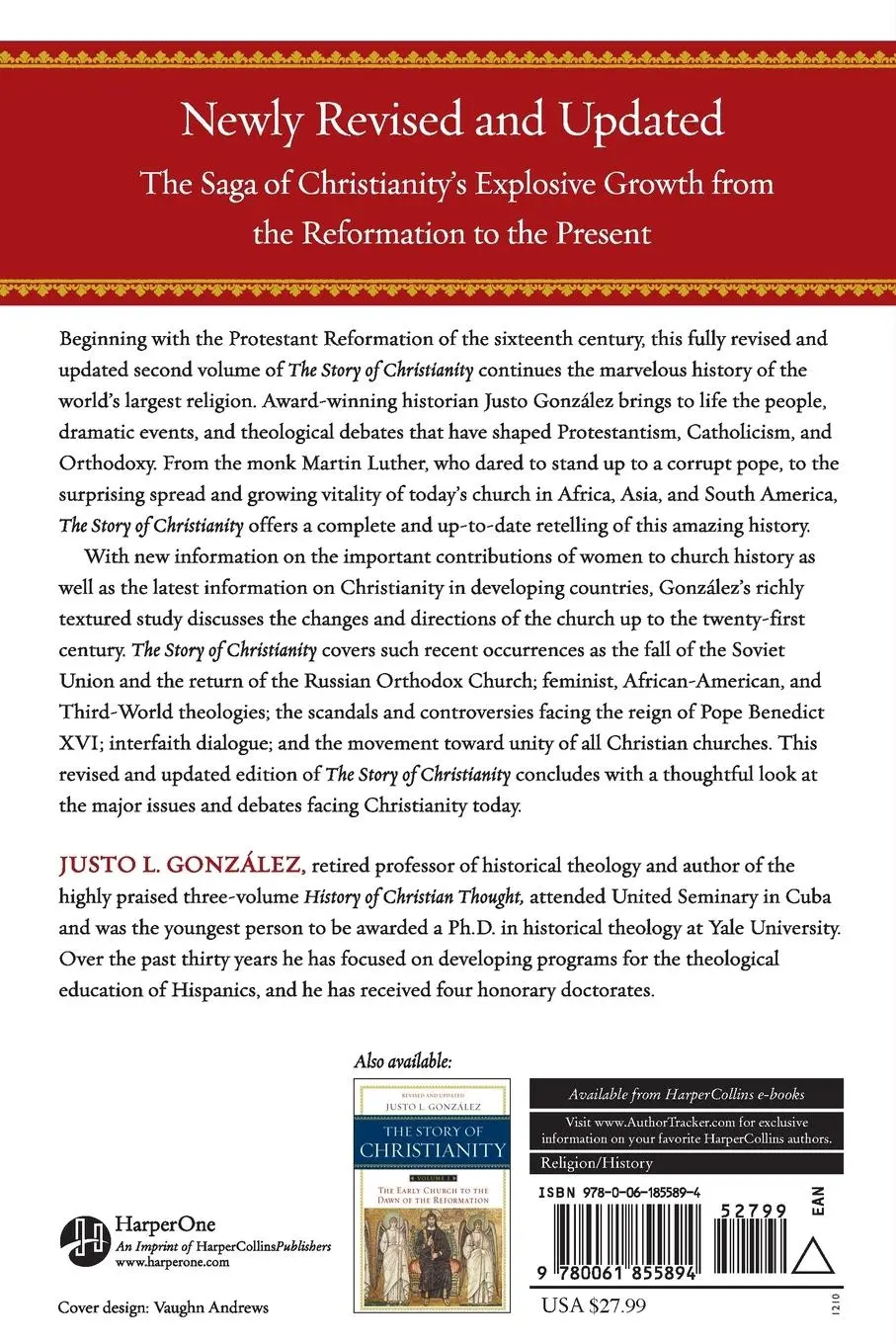 Rückseite: 9780061855894 | The Story of Christianity | Justo L Gonzalez | Taschenbuch | Englisch