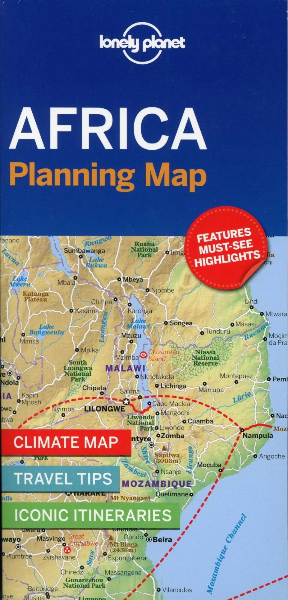 Cover: 9781788685894 | Africa Planning Map | Planet Lonely | (Land-)Karte | Karte/Landkarte