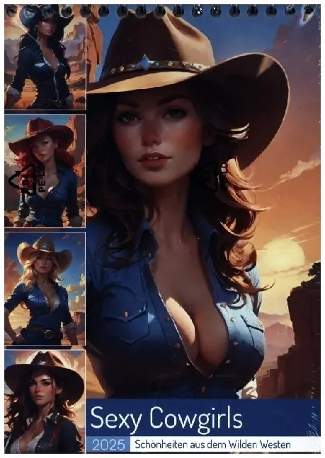 Cover: 9783383785894 | Sexy Cowgirls. Schönheiten aus dem Wilden Westen (Tischkalender...