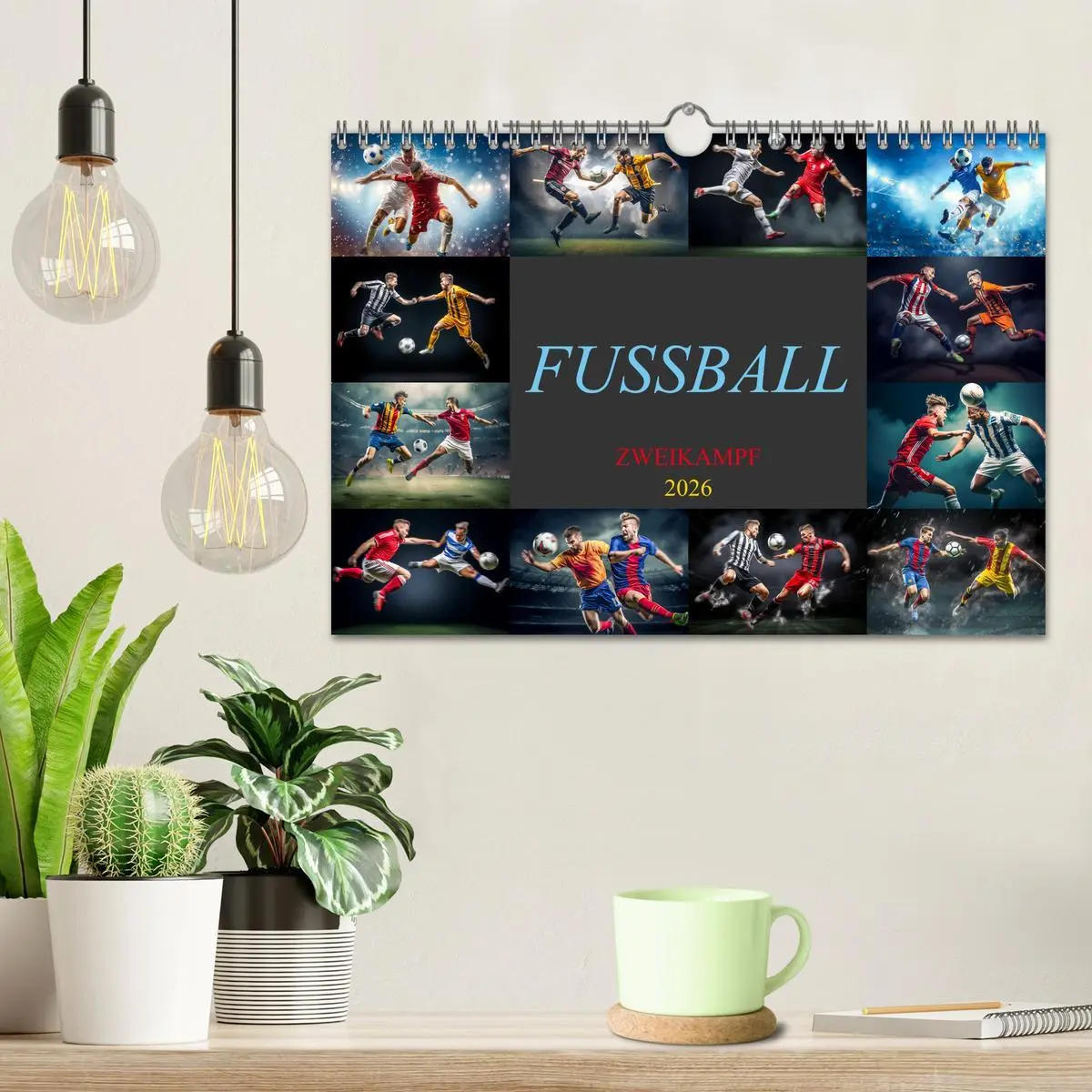 Bild: 9783457345894 | Fussball - Zweikampf (Wandkalender 2026 DIN A4 quer), CALVENDO...