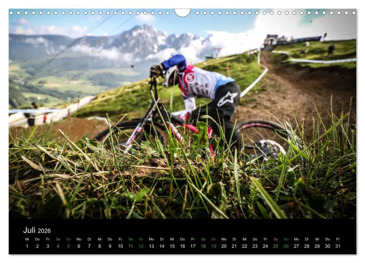 Bild: 9783457895894 | Downhill Racing 2026 (Wandkalender 2026 DIN A3 quer), CALVENDO...