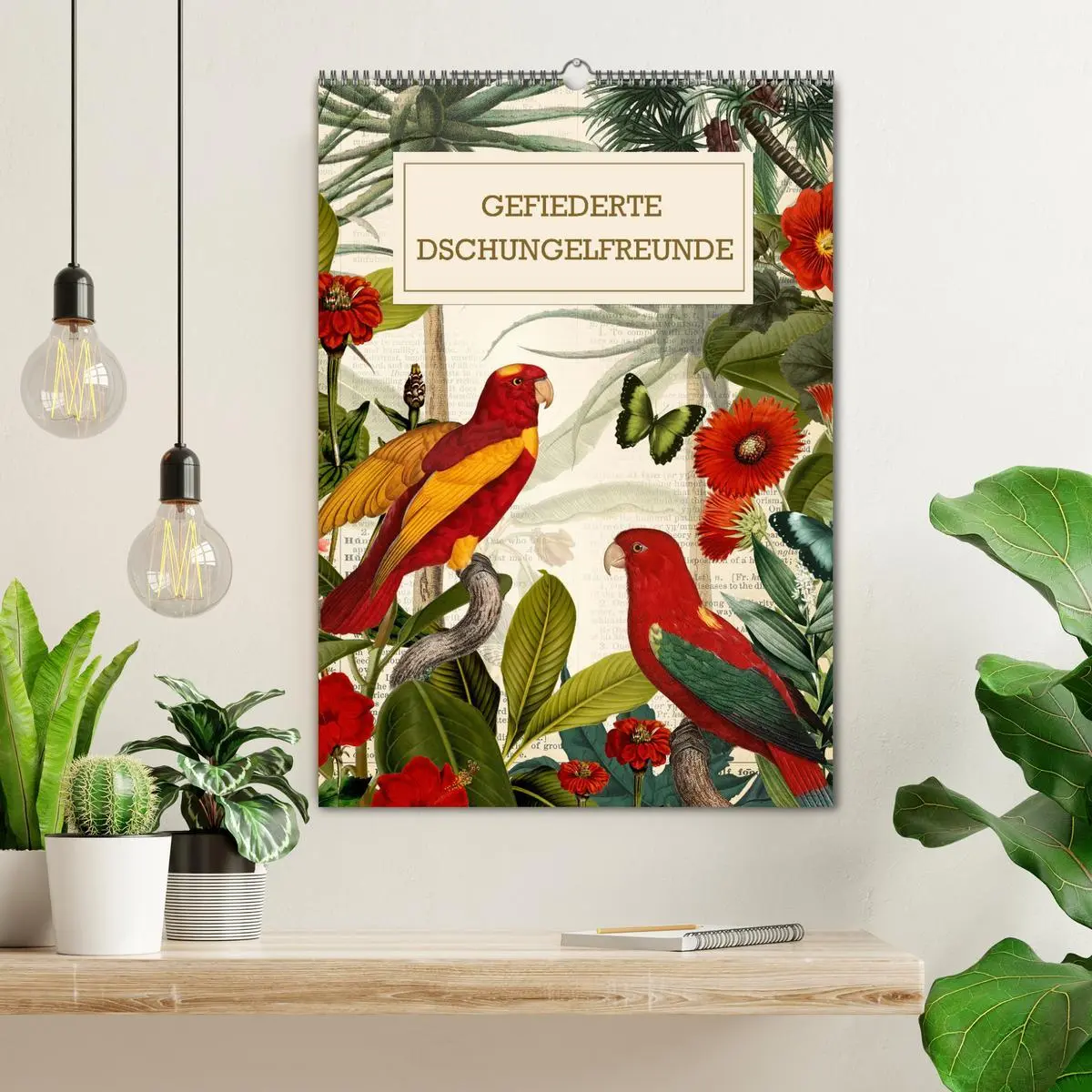 Bild: 9783516295894 | Gefiederte Dschungelfreunde (Wandkalender 2026 DIN A2 hoch),...