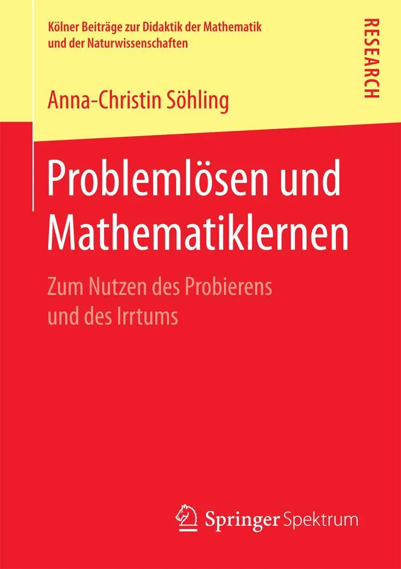 Cover: 9783658175894 | Problemlösen und Mathematiklernen | Anna-Christin Söhling | Buch | xv