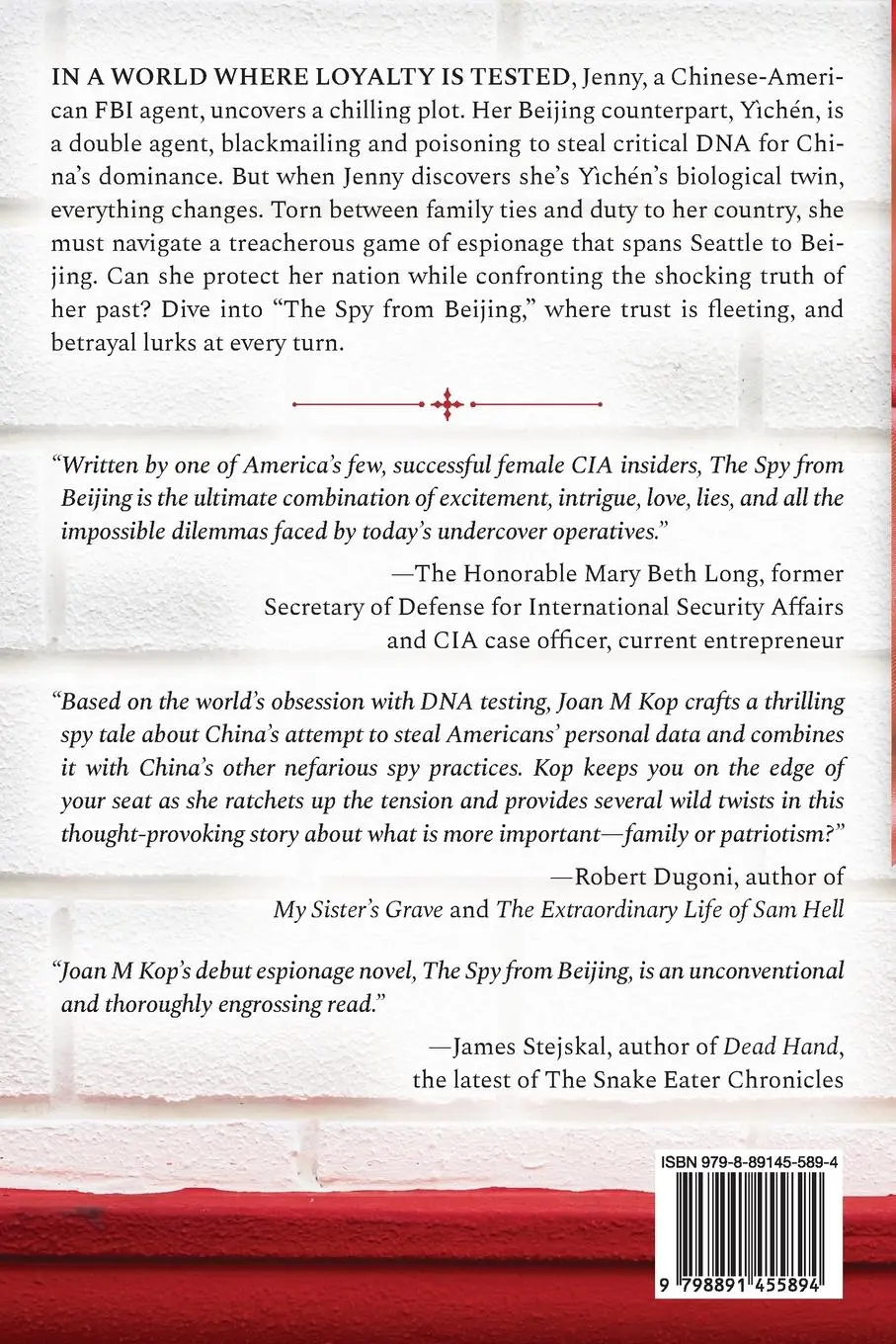 Rückseite: 9798891455894 | The Spy from Beijing | An Espionage Thriller | Joan Kopczynski | Buch