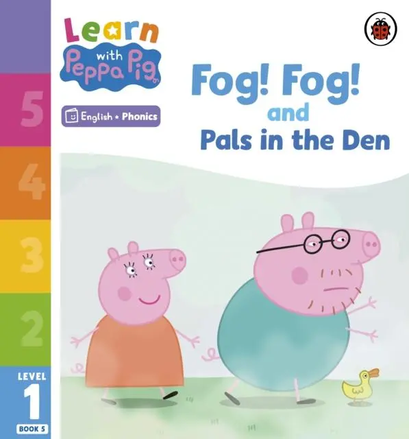 Cover: 9780241575994 | Learn with Peppa Phonics Level 1 Book 5 - Fog! Fog! and In the Den...