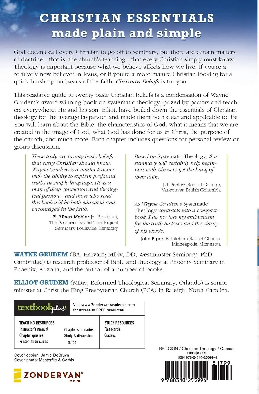 Rückseite: 9780310255994 | Christian Beliefs | Twenty Basics Every Christian Should Know | Buch