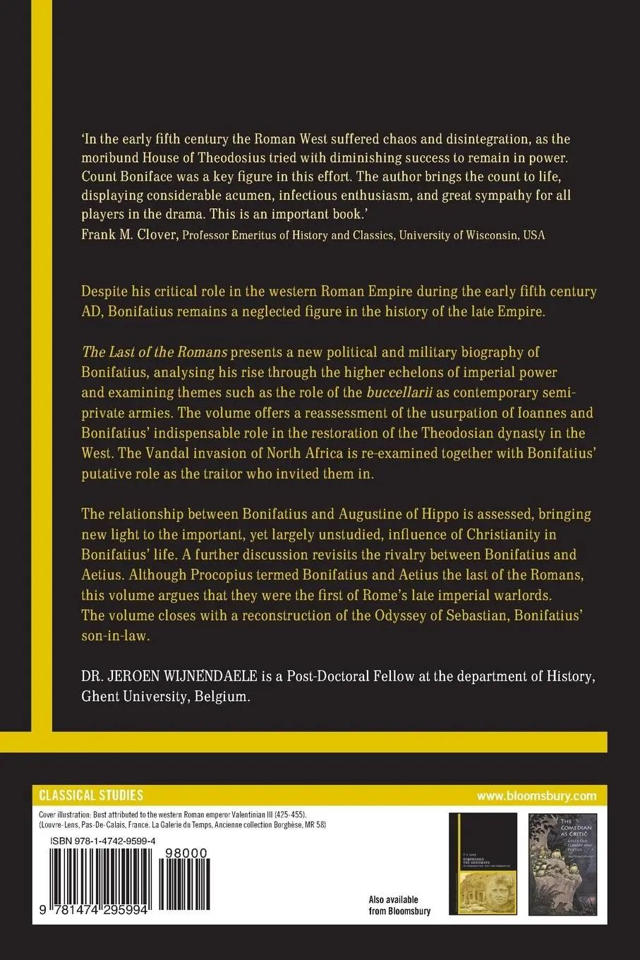 Rückseite: 9781474295994 | The Last of the Romans | Jeroen W. P. Wijnendaele | Taschenbuch | 2016