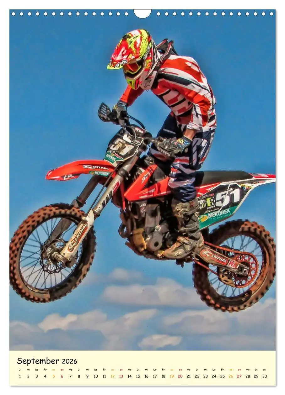 Bild: 9783516425994 | Motocross - einfach cool (Wandkalender 2026 DIN A3 hoch), CALVENDO...