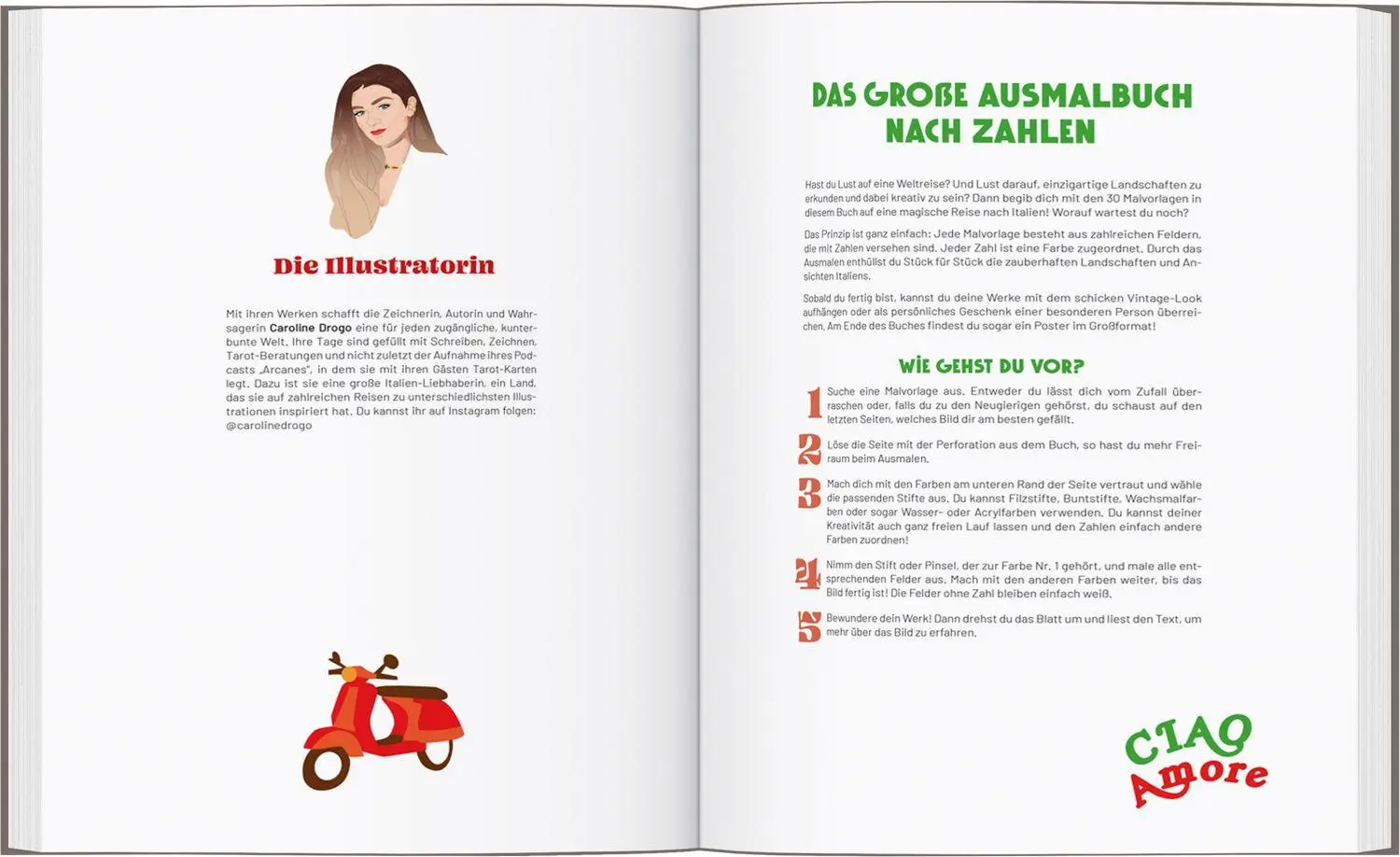 Bild: 9783616035994 | Italien - Das große Ausmalbuch nach Zahlen | Caroline Drogo | Buch