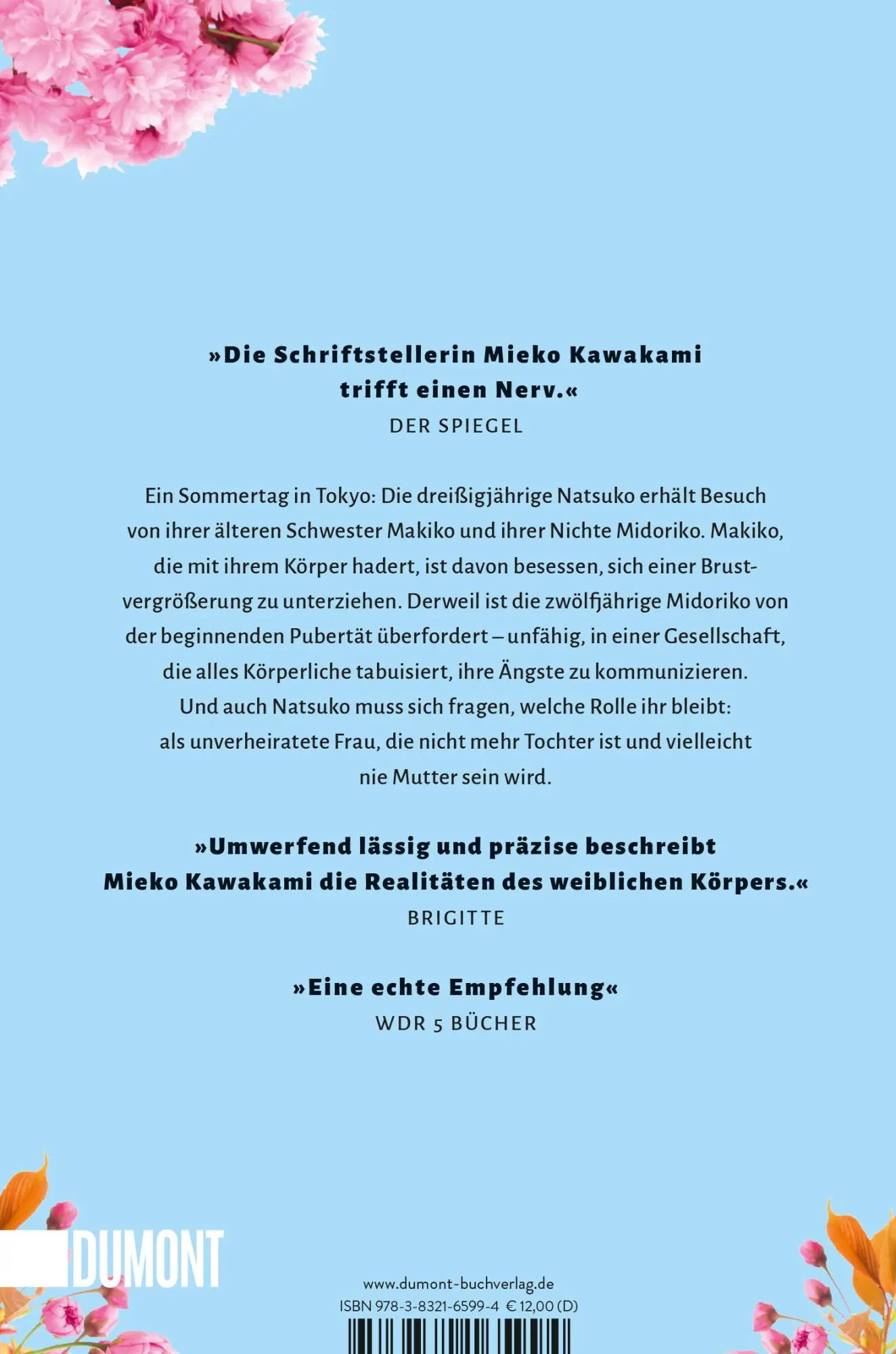 Rückseite: 9783832165994 | Brüste und Eier | Roman | Mieko Kawakami | Taschenbuch | 496 S. | 2021