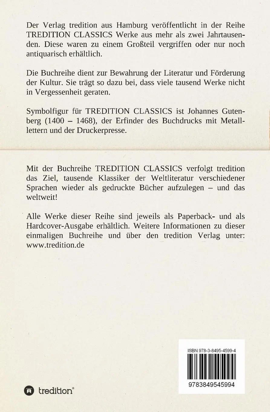 Rückseite: 9783849545994 | Die griechische Tänzerin und andere Novellen | Arthur Schnitzler