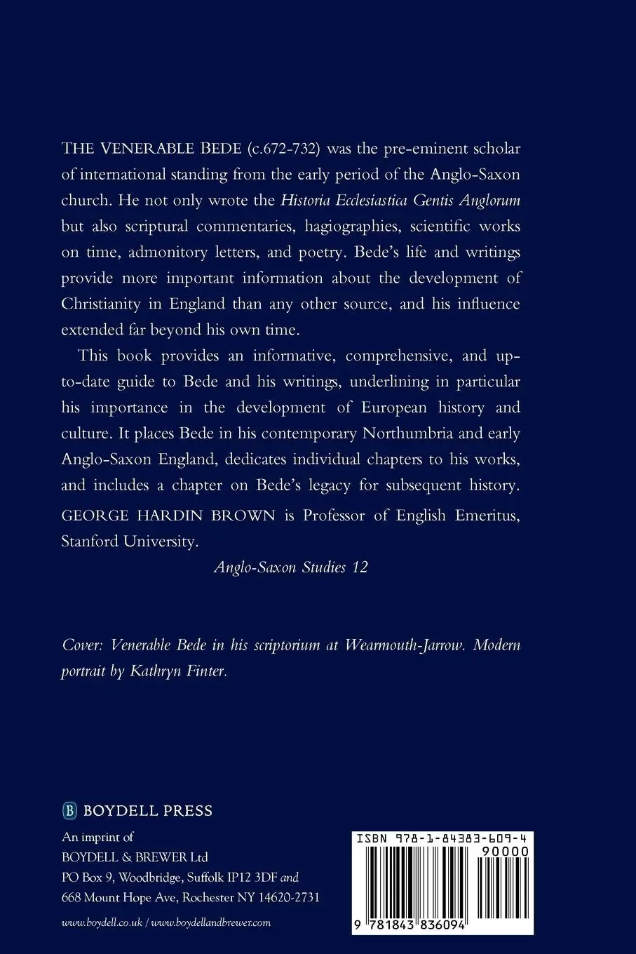 Rückseite: 9781843836094 | A Companion to Bede | George Hardin Brown | Taschenbuch | Englisch