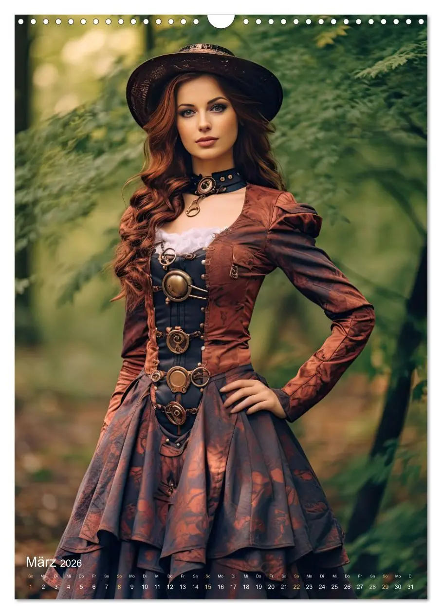 Bild: 9783516316094 | Steampunk Ladies (Wandkalender 2026 DIN A3 hoch), CALVENDO...