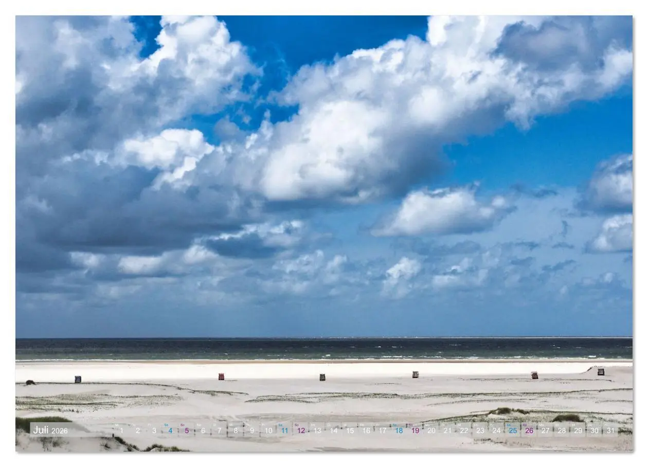 Bild: 9783516626094 | Amrum Glücksort (Wandkalender 2026 DIN A4 quer), CALVENDO...