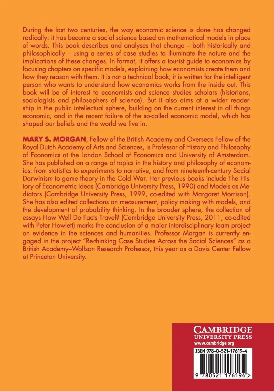 Rückseite: 9780521176194 | The World in the Model | Mary S. Morgan | Taschenbuch | Englisch