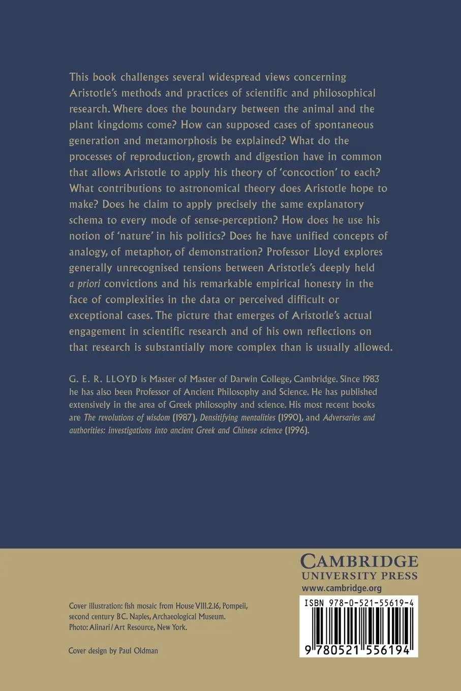 Rückseite: 9780521556194 | Aristotelian Explorations | Geoffrey E. R. Lloyd | Taschenbuch | 2012