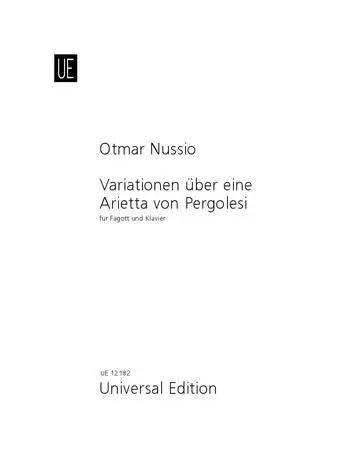 Cover: 9783702426194 | Variationen über eine Arietta von Pergolesi | Otmar Nussio