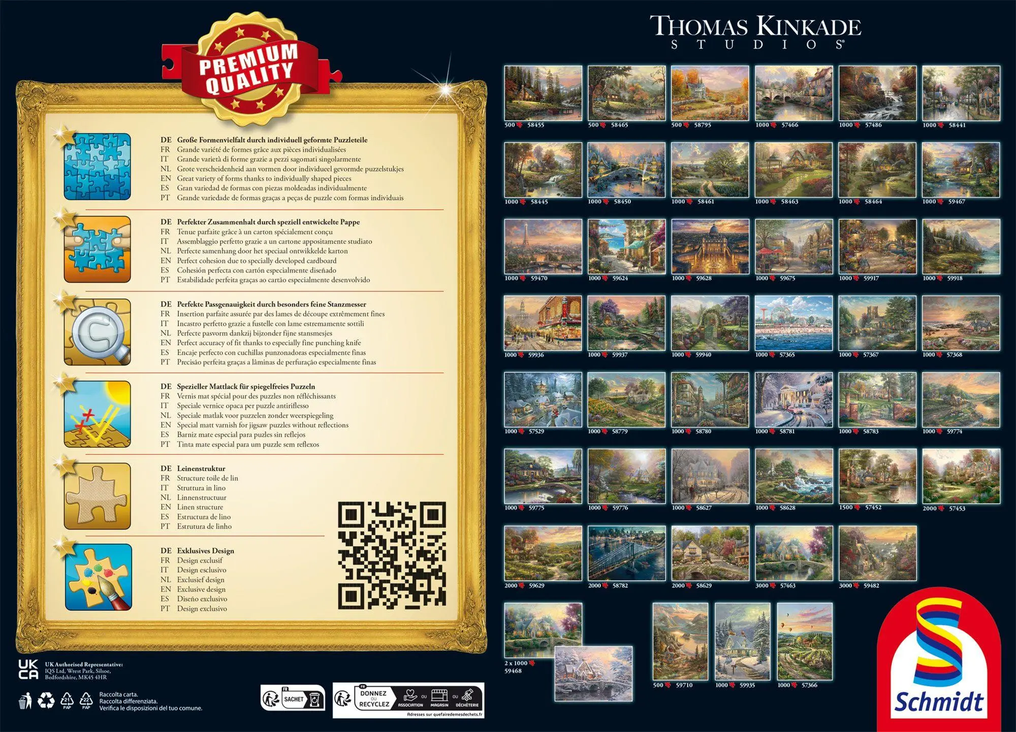 Bild: 4001504586294 | Sommer in Cobblestone Village | Puzzle Thomas Kinkade 2000 Teile