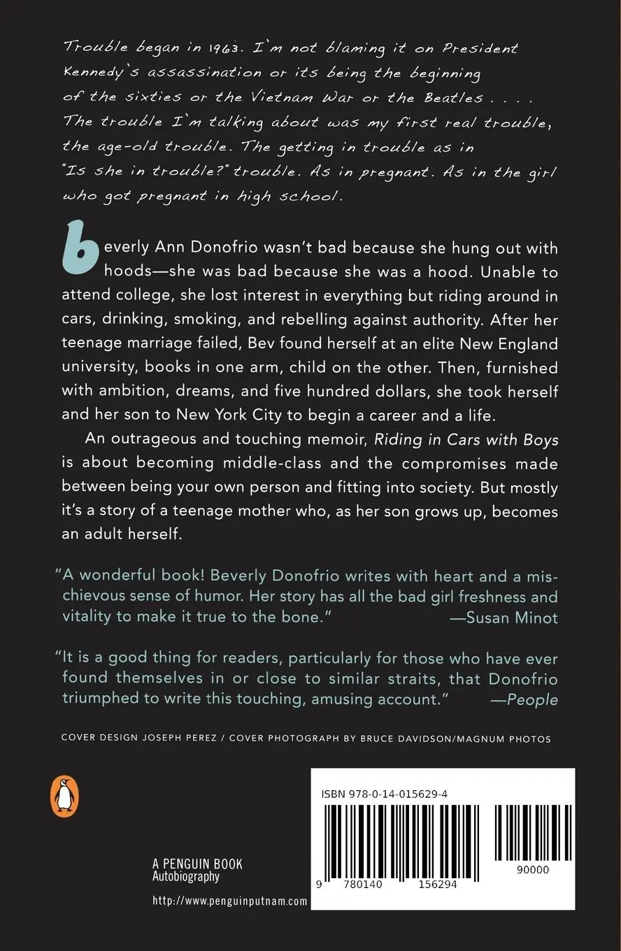 Rückseite: 9780140156294 | Riding in Cars with Boys | Confessions of a Bad Girl Who Makes Good