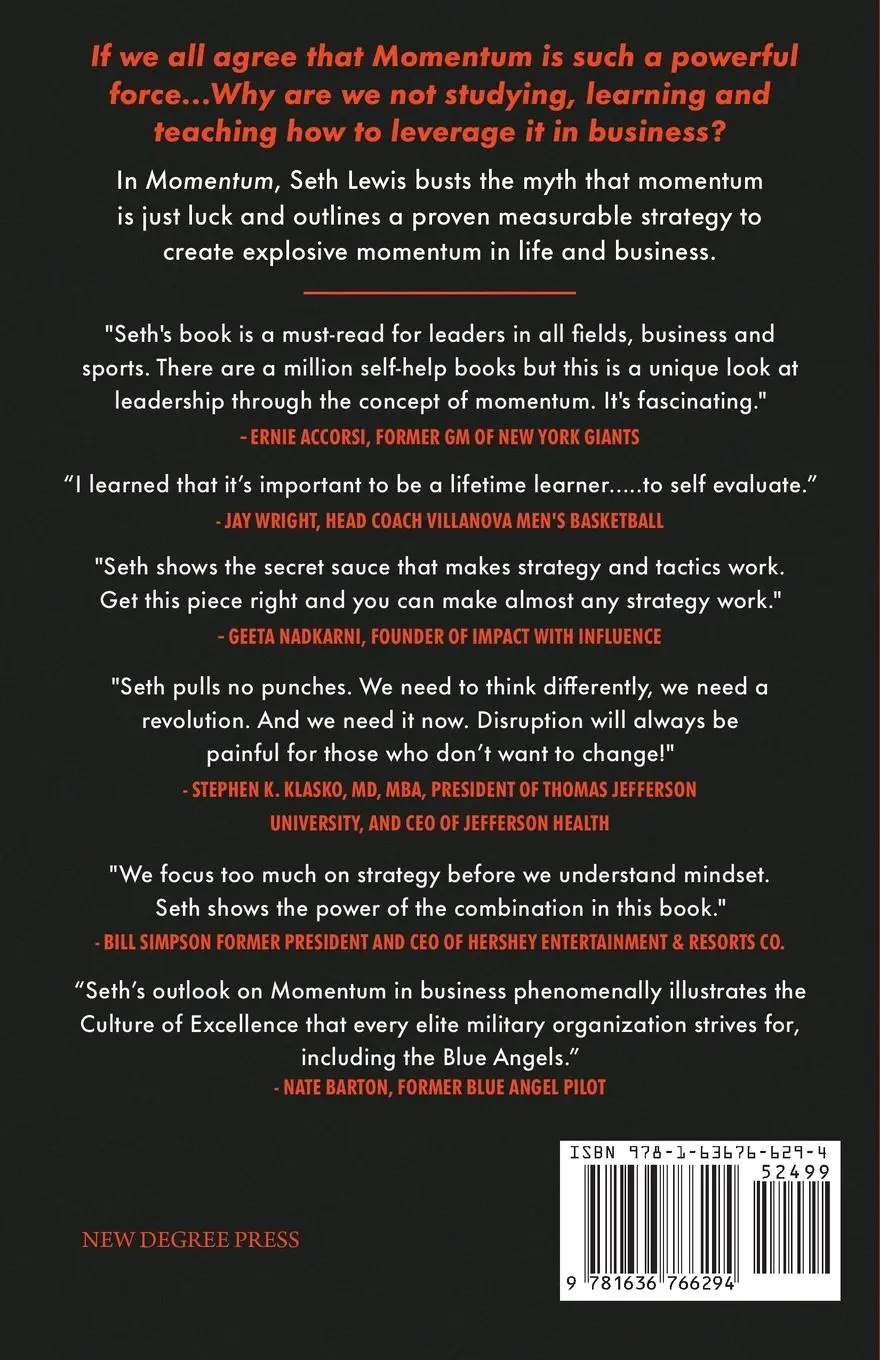 Rückseite: 9781636766294 | Momentum | Seth Lewis | Taschenbuch | Kartoniert / Broschiert | 2020