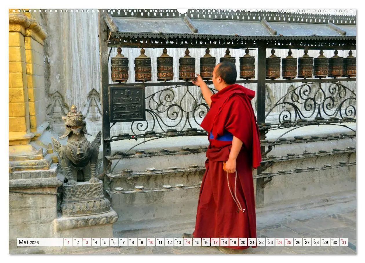 Bild: 9783457686294 | BUDDHISMUS in NEPAL (hochwertiger Premium Wandkalender 2026 DIN A2...