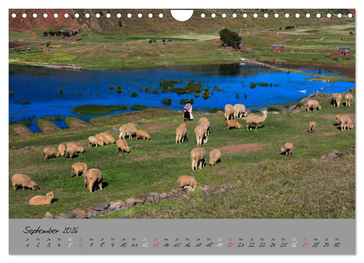 Bild: 9783516156294 | Peru 2026 (Wandkalender 2026 DIN A4 quer), CALVENDO Monatskalender