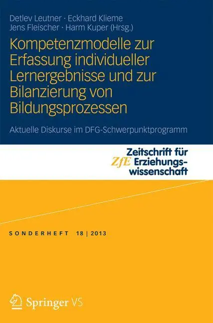 Cover: 9783658036294 | Kompetenzmodelle zur Erfassung individueller Lernergebnisse und zur...