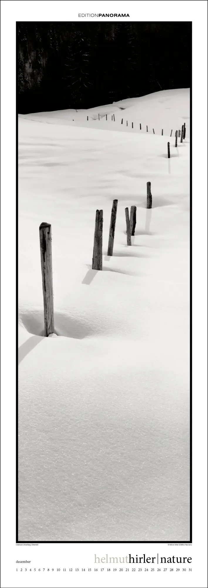 Bild: 9783898236294 | Nature | Immerwährender Vertikal-Kalender, 40 x 110 cm | Helmut Hirler
