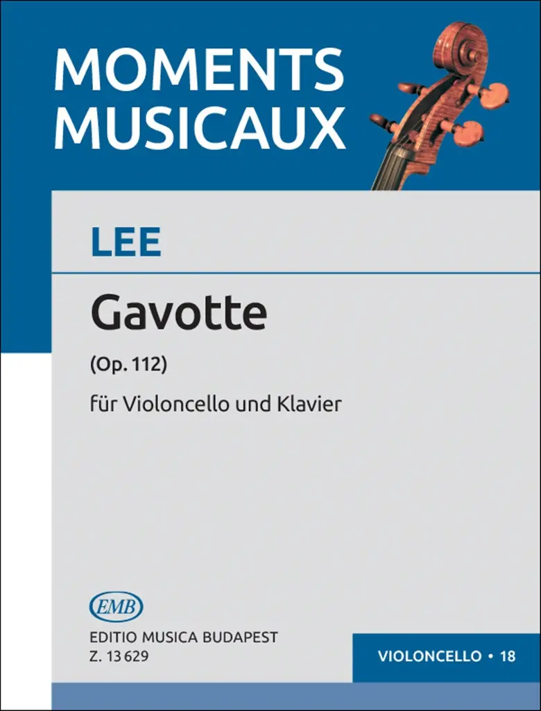 Cover: 9790080136294 | Gavotte op. 112 | Sebastian Lee | EMB Moments Musicaux for Violoncello