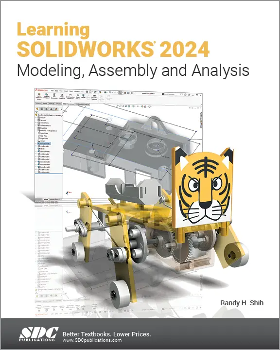 Cover: 9781630576394 | Learning SOLIDWORKS 2024 | Modeling, Assembly and Analysis | Shih