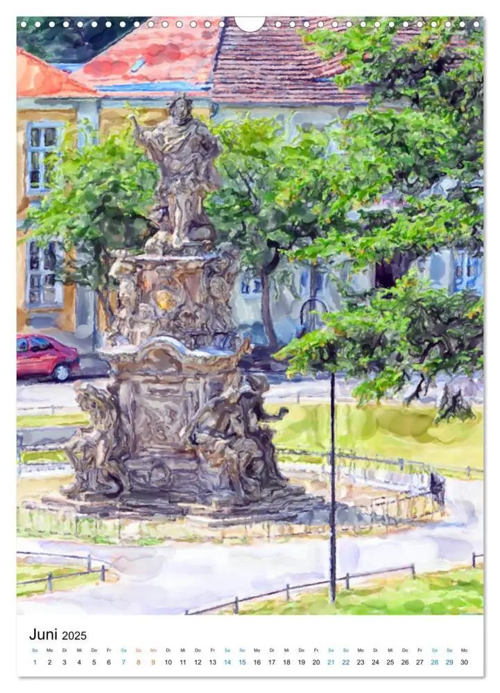 Bild: 9783435966394 | Rathenow - Illustrationen der Havel-Stadt (Wandkalender 2025 DIN A3...