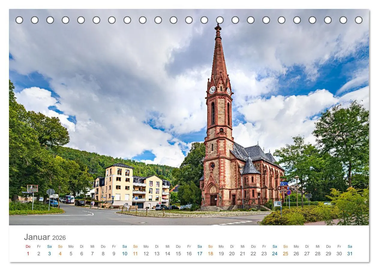Bild: 9783457366394 | Rudolstadt - im Tal der Saale (Tischkalender 2026 DIN A5 quer),...