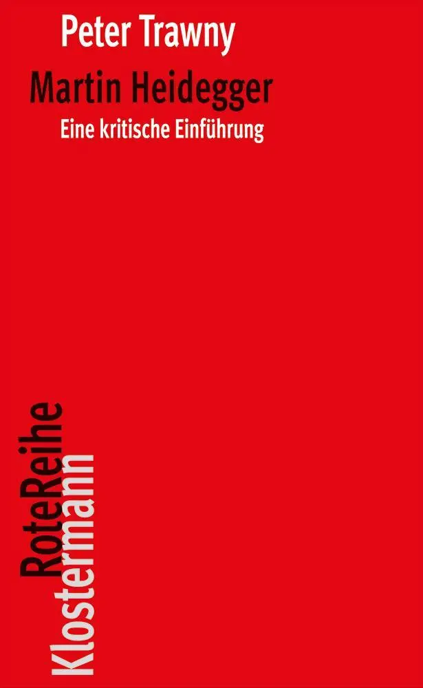 Cover: 9783465046394 | Martin Heidegger | Eine kritische Einführung | Peter Trawny | Buch