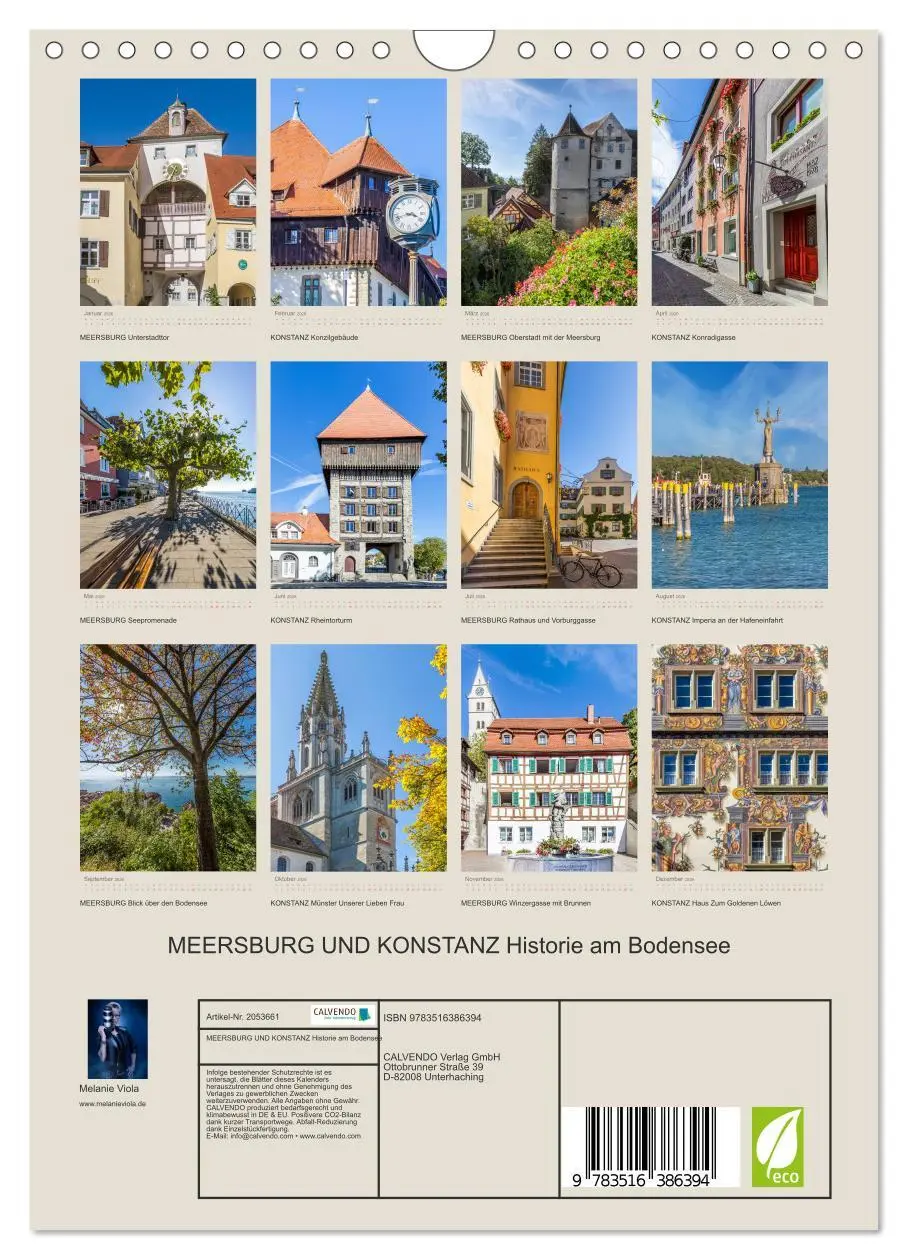 Bild: 9783516386394 | MEERSBURG UND KONSTANZ Historie am Bodensee (Wandkalender 2026 DIN...