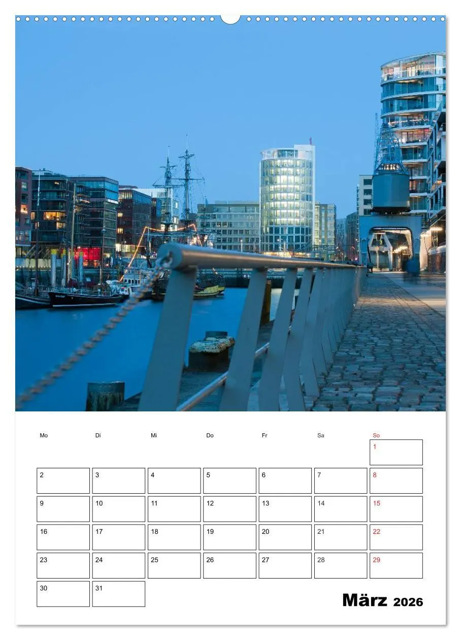 Bild: 9783516456394 | Schönes Hamburg (Wandkalender 2026 DIN A2 hoch), CALVENDO...