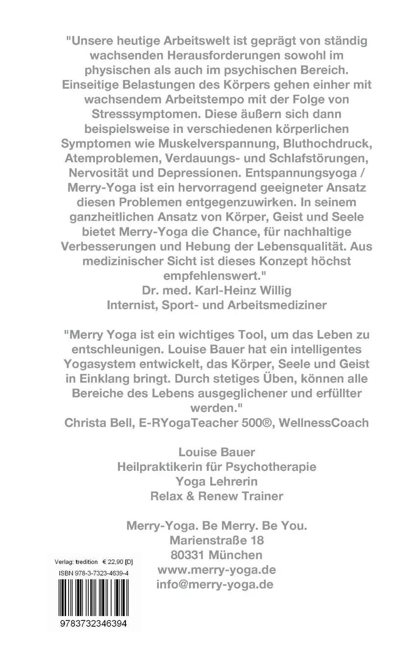 Rückseite: 9783732346394 | Restorative Yoga | Entspannung, Dehnung, Stärkung &amp; Regeneration