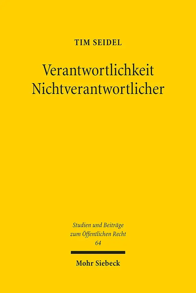 Cover: 9783161626494 | Verantwortlichkeit Nichtverantwortlicher | Tim Seidel | Taschenbuch