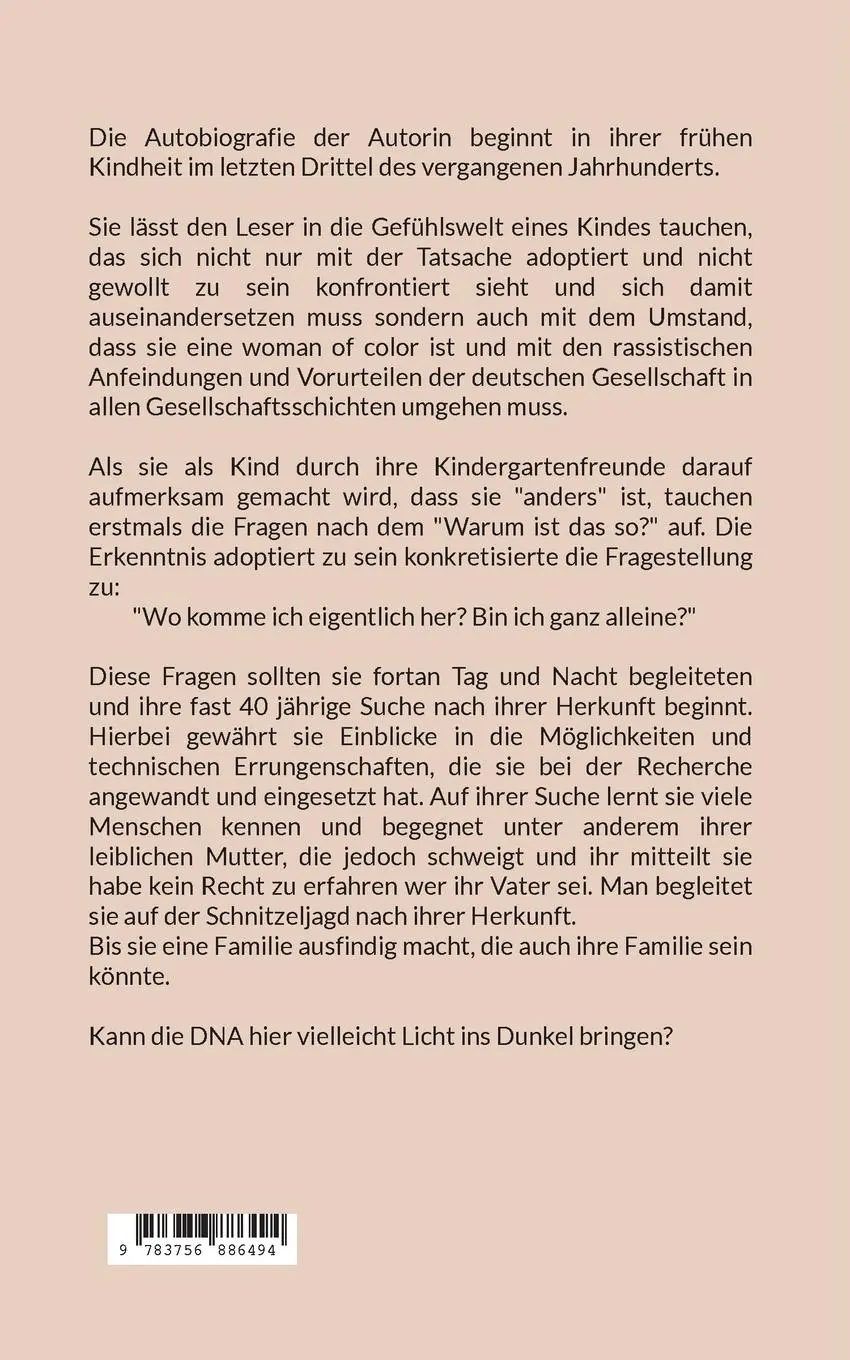 Rückseite: 9783756886494 | Adoptiert | Die Spurensuche nach meiner Herkunft | Esther Dieterich