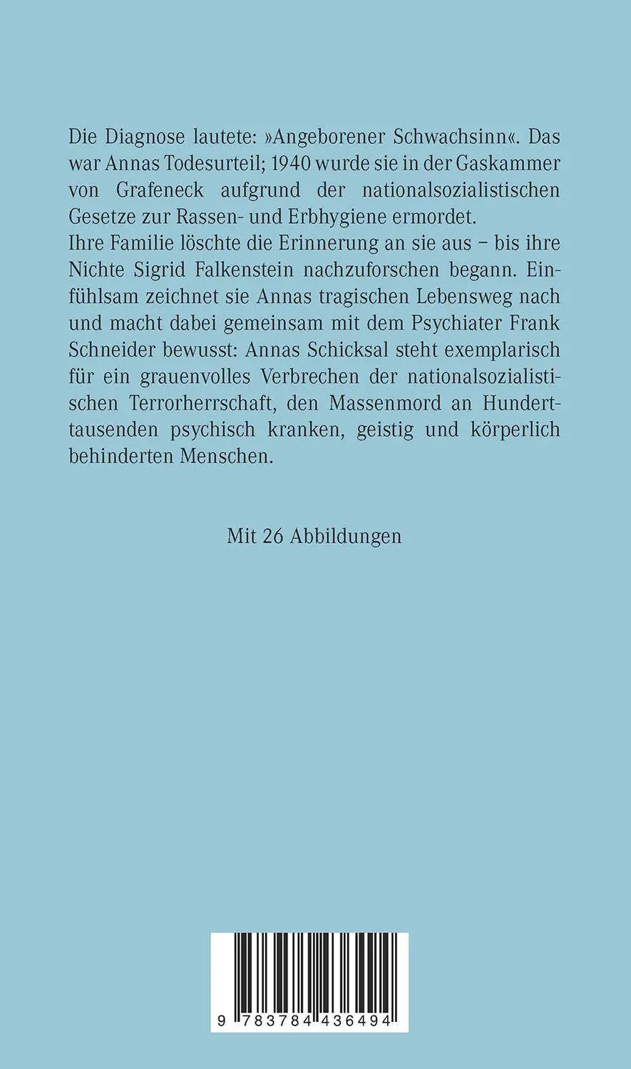 Bild: 9783784436494 | Annas Spuren | Ein Opfer der NS-"Euthanasie" | Sigrid Falkenstein