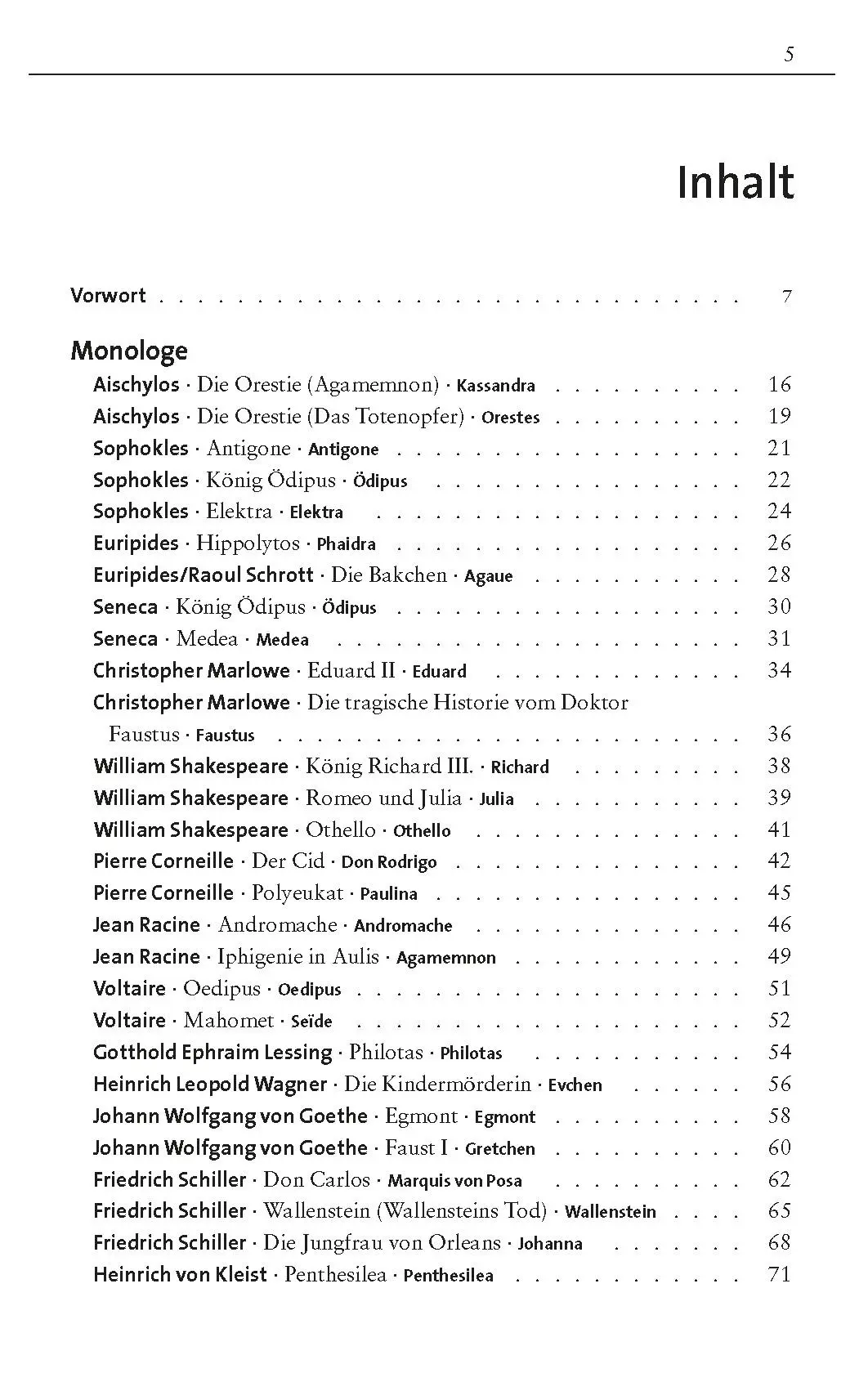 Bild: 9783894876494 | 55 tragische Monologe | Zum Vorsprechen, Studieren und Kennenlernen