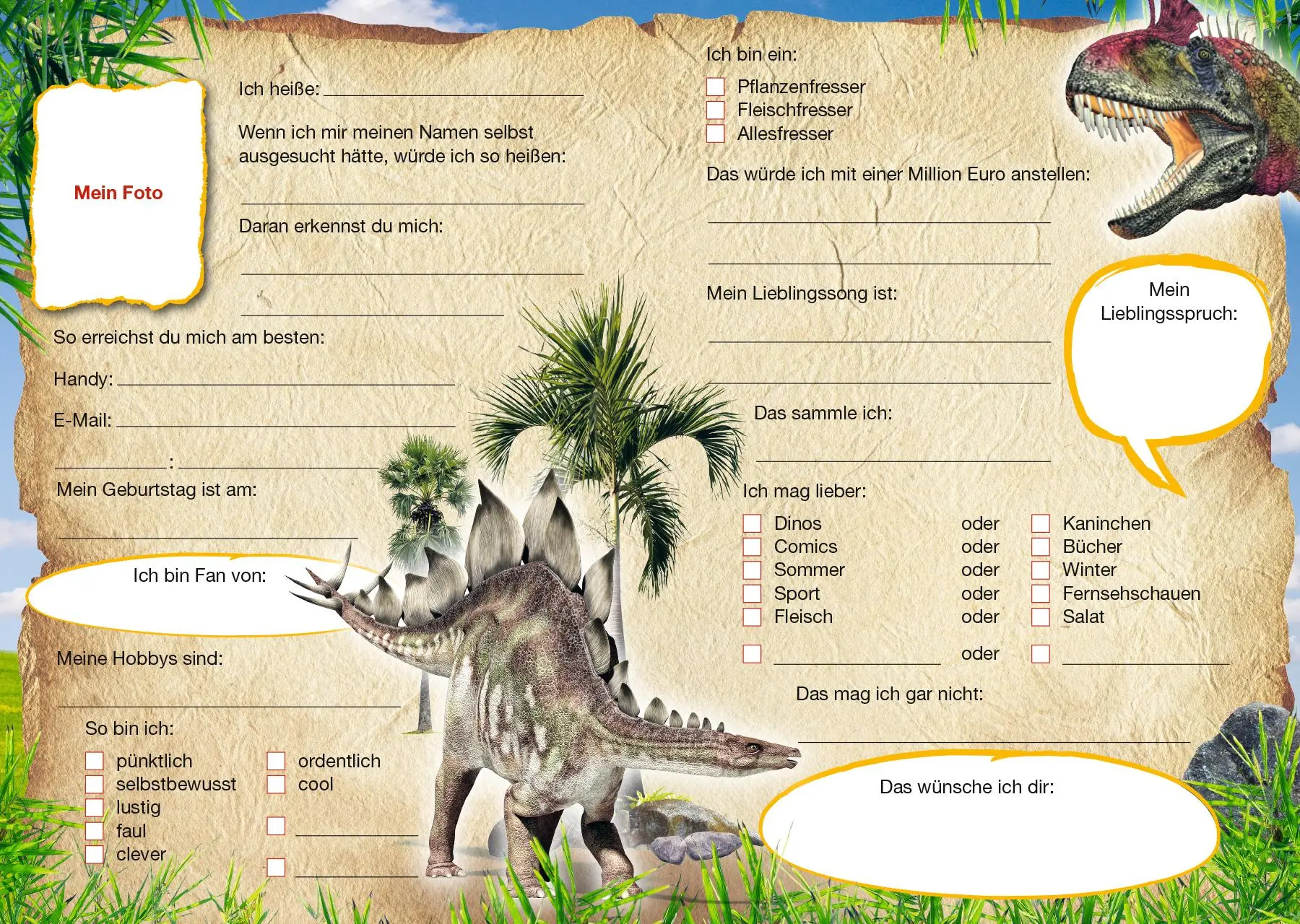 Bild: 9783833236594 | Dinosaurier: Freundebuch | Panini | Buch | 72 S. | Deutsch | 2018