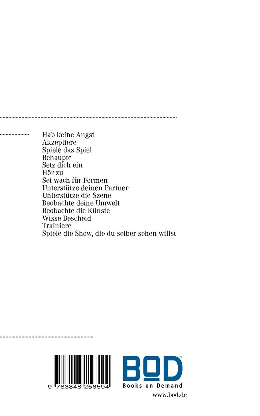 Rückseite: 9783848256594 | Vierzehn Weisheiten für Impro-Spieler | Dan Richter | Taschenbuch