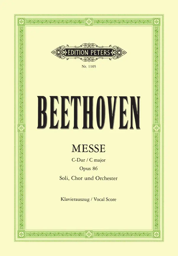 Cover: 9790014006594 | Messe C-Dur op. 86 | Ludwig van Beethoven | Taschenbuch | 68 S. | 2001